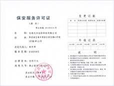 保安服務許可證